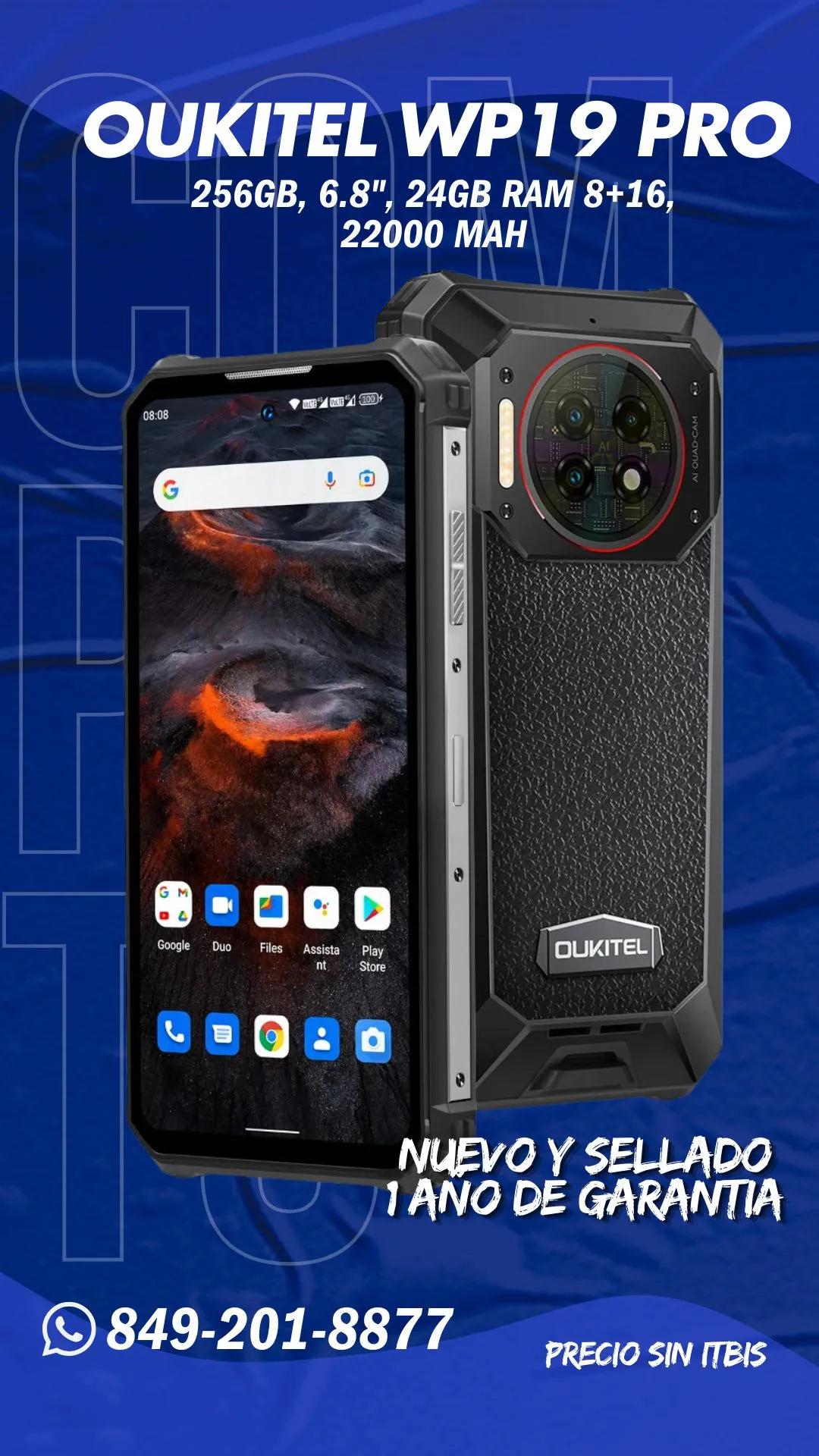 Oukitel WP19 Pro nuevo y sellado en Compra To’ para empresas