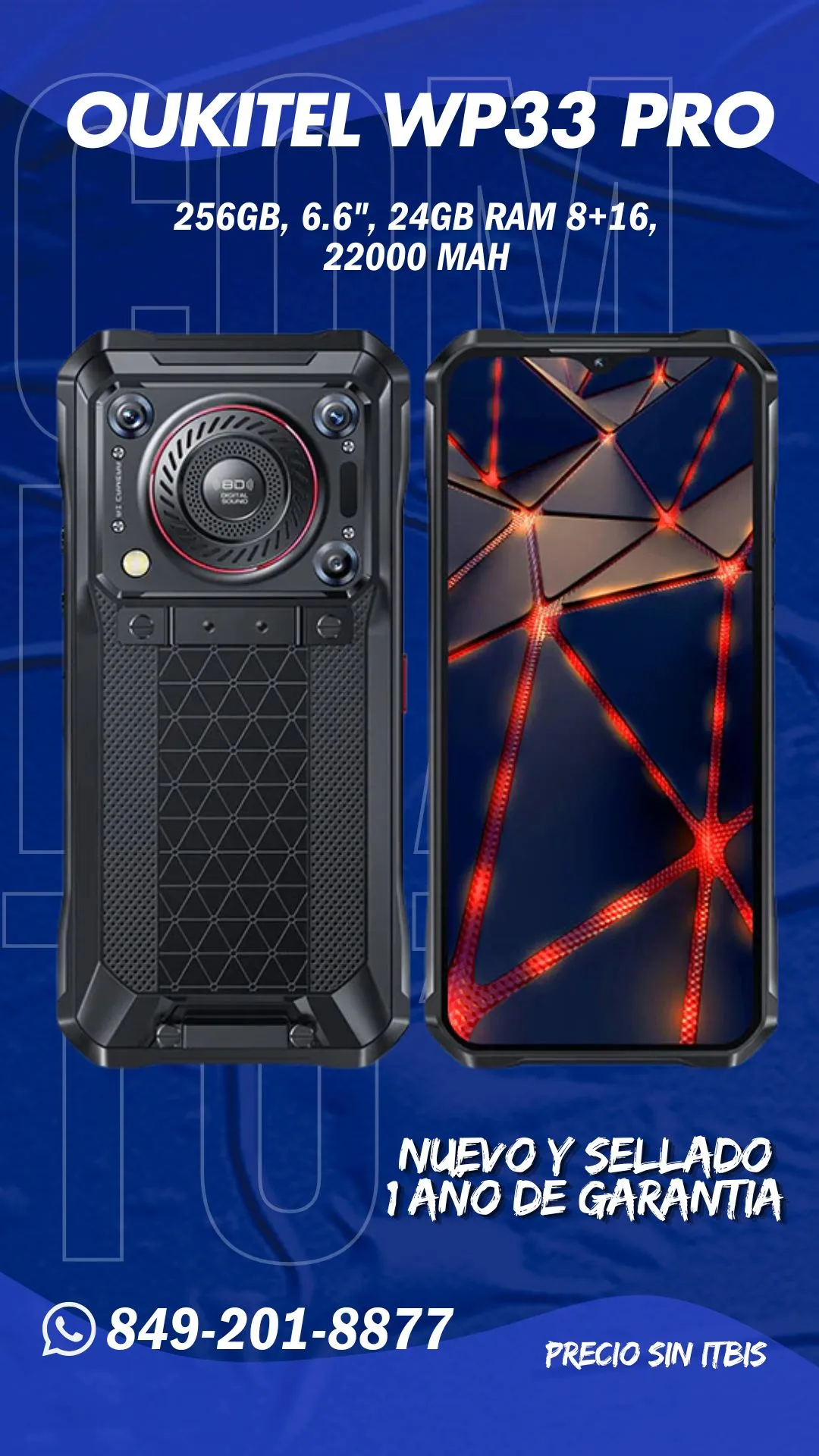 Oukitel WP33 Pro nuevo y sellado en Compra To’ para empresas