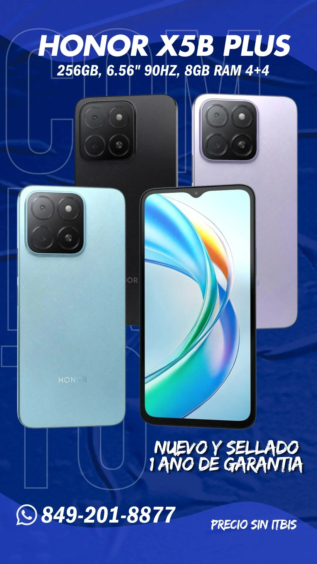 Honor X5B Plus nuevo y sellado en Compra To’ para empresas