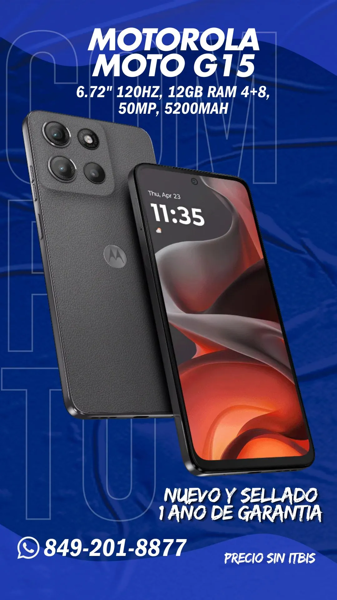 Motorola Moto G15 nuevo y sellado en Compra To’ para empresas
