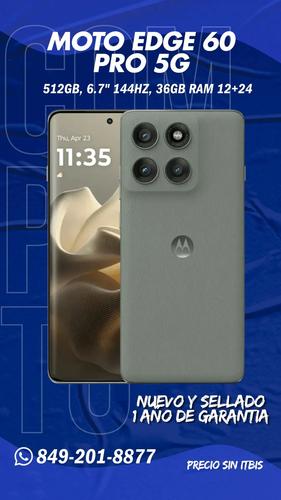 Moto Edge 60 Pro 5G nuevo y sellado en Compra To’ para empresas